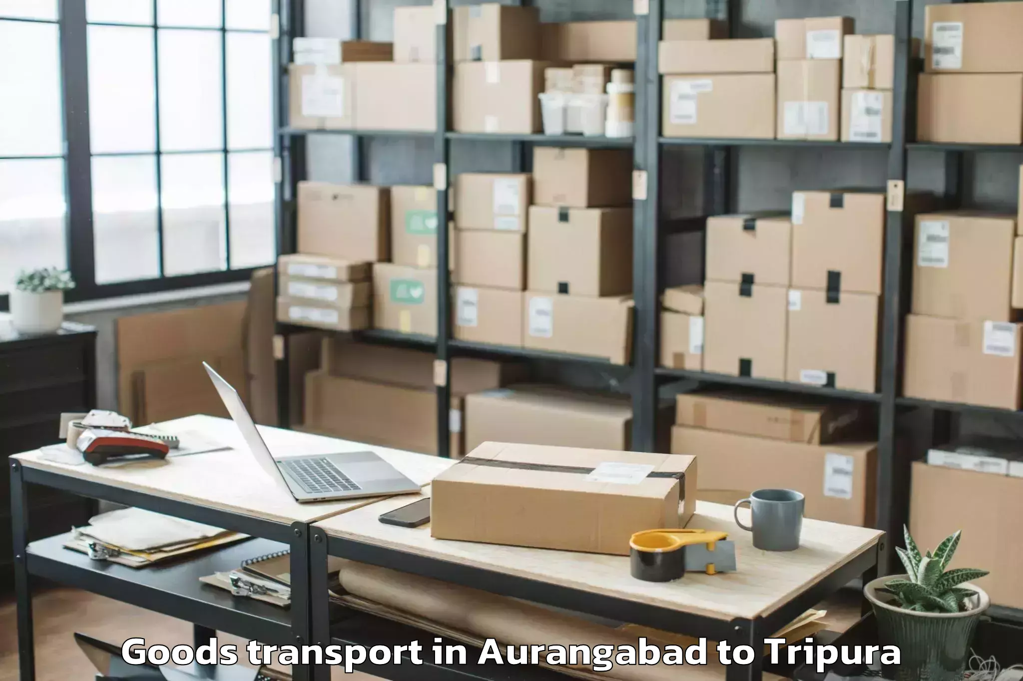 Top Aurangabad to Manu Bazar Goods Transport Available